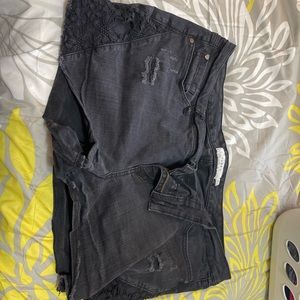 Torrid Black shorts with Lace accents